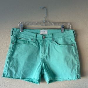 Levi’s Mid-Rise Mint Green Shorts